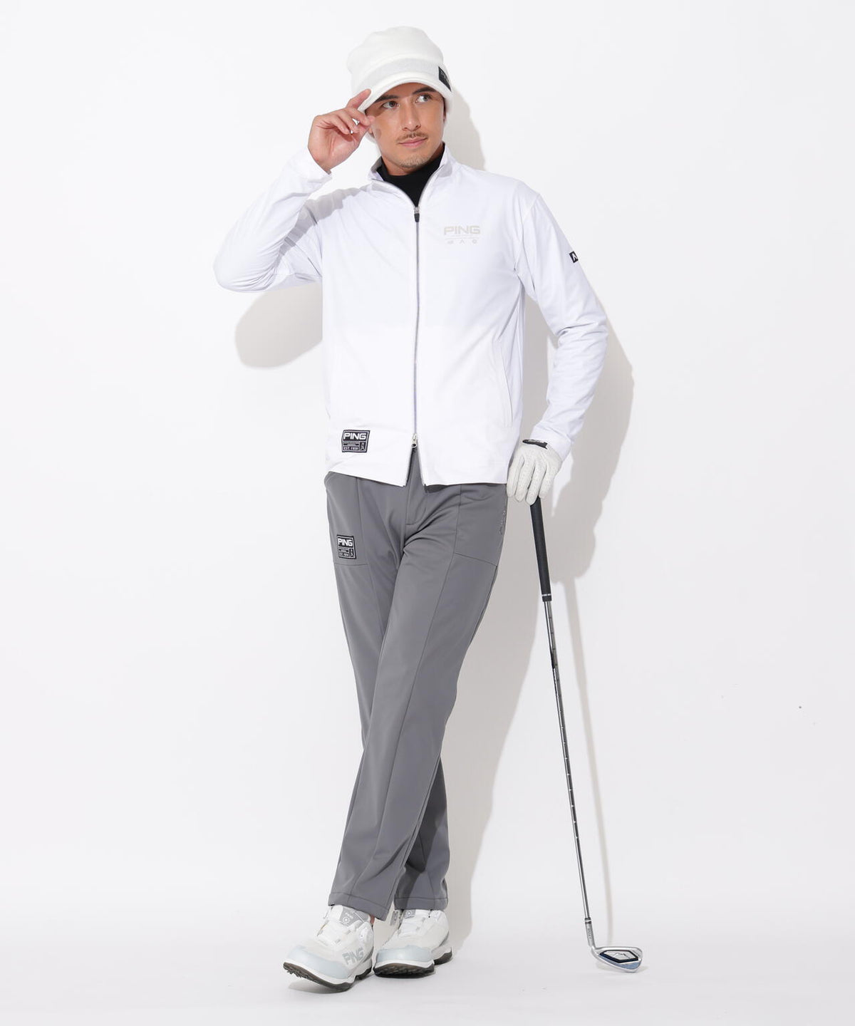 [PING APPAREL] ボンディングテーパードパンツ ＜GOLD＞ (MENS)