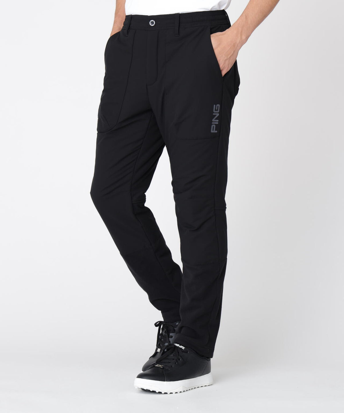 [PING APPAREL] 異素材MIXテーパードパンツ ＜GOLD＞ (MENS)