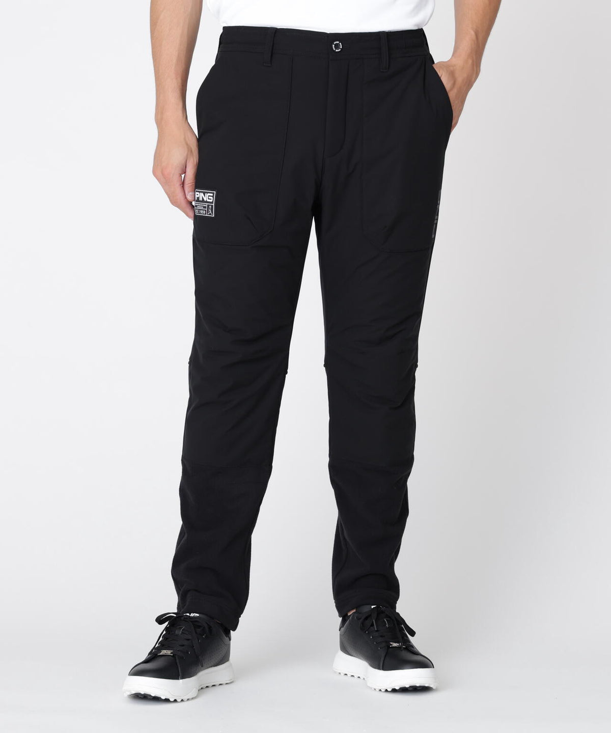 [PING APPAREL] 異素材MIXテーパードパンツ ＜GOLD＞ (MENS)