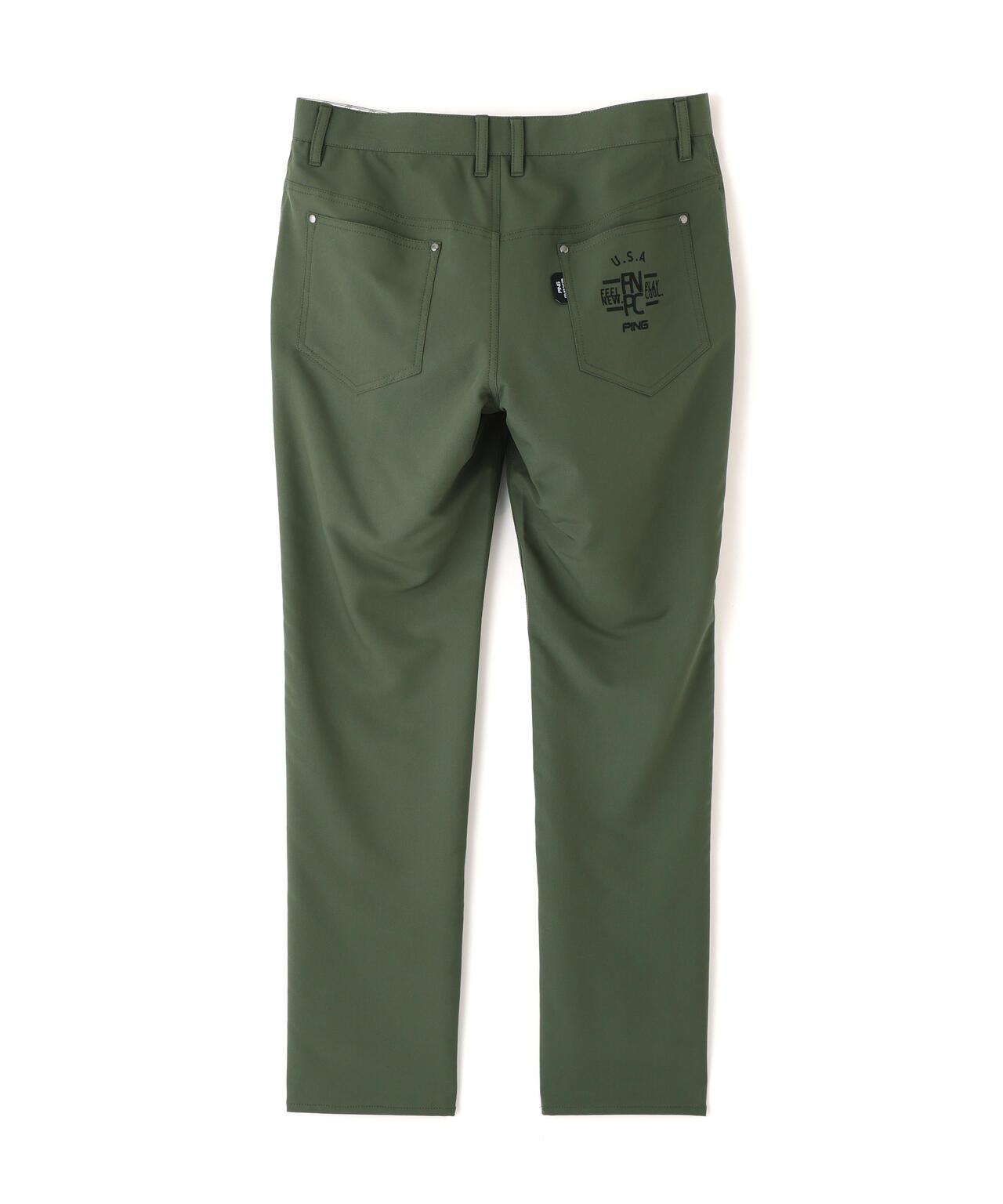 【PING APPAREL】全方向ストレッチ裏グリッドナイロン5ポケットパンツ (MENS)