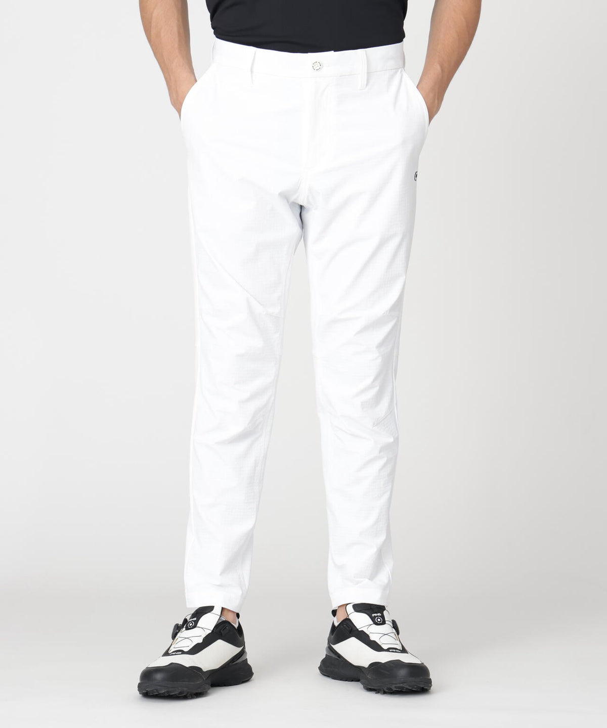 【PING APPAREL】全方向ストレッチ布帛高機能テーパードパンツ (MENS)