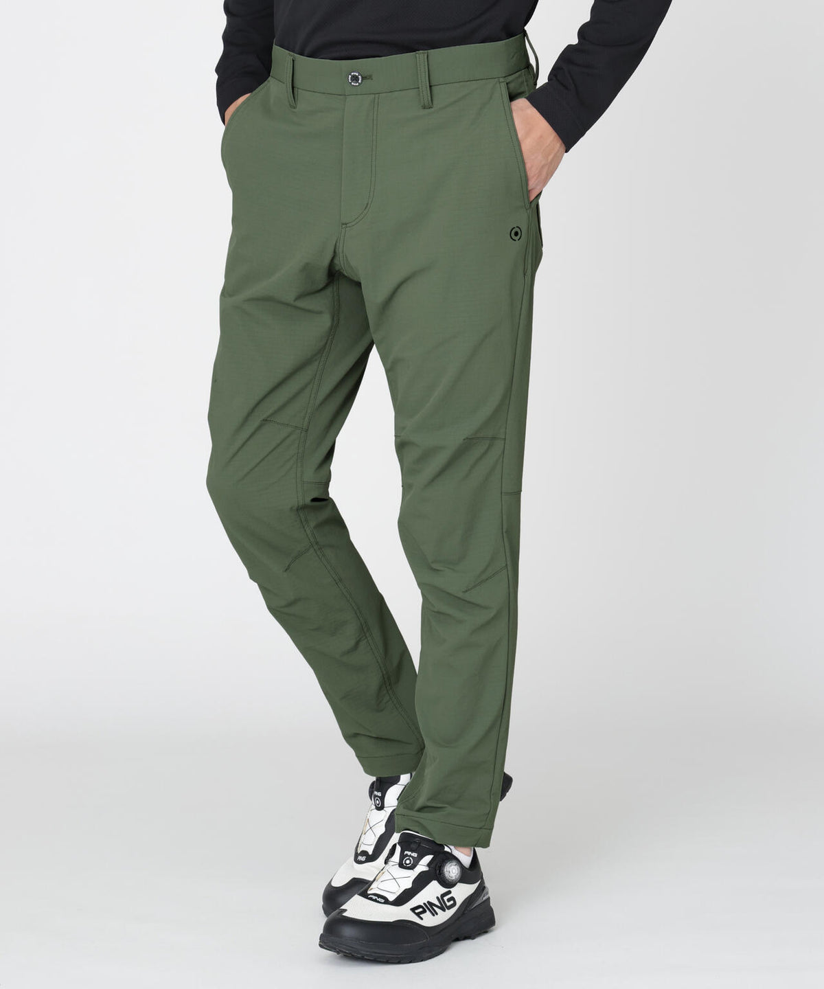 【PING APPAREL】全方向ストレッチ布帛高機能テーパードパンツ (MENS)