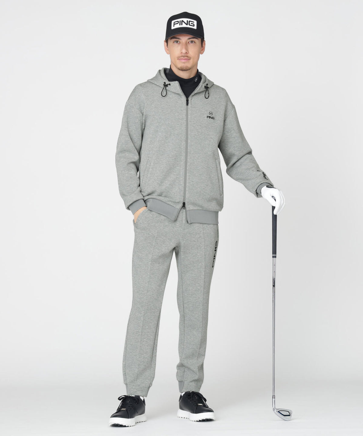 【PING APPAREL】全方向ストレッチダンボールニットテーパードパンツ (MENS)