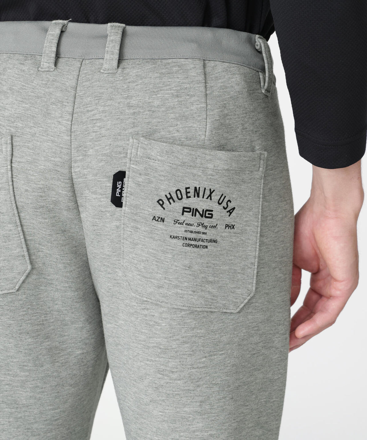 【PING APPAREL】全方向ストレッチダンボールニットテーパードパンツ (MENS)