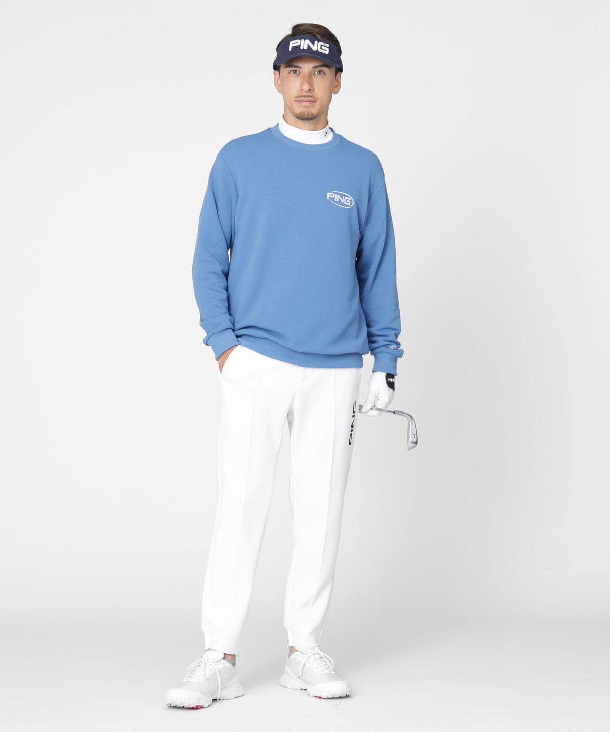 【PING APPAREL】全方向ストレッチダンボールニットテーパードパンツ (MENS)