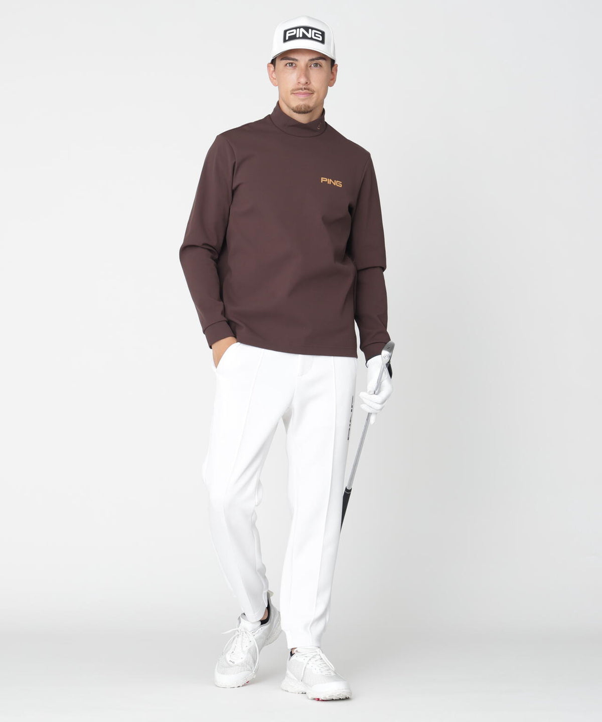 【PING APPAREL】全方向ストレッチダンボールニットテーパードパンツ (MENS)