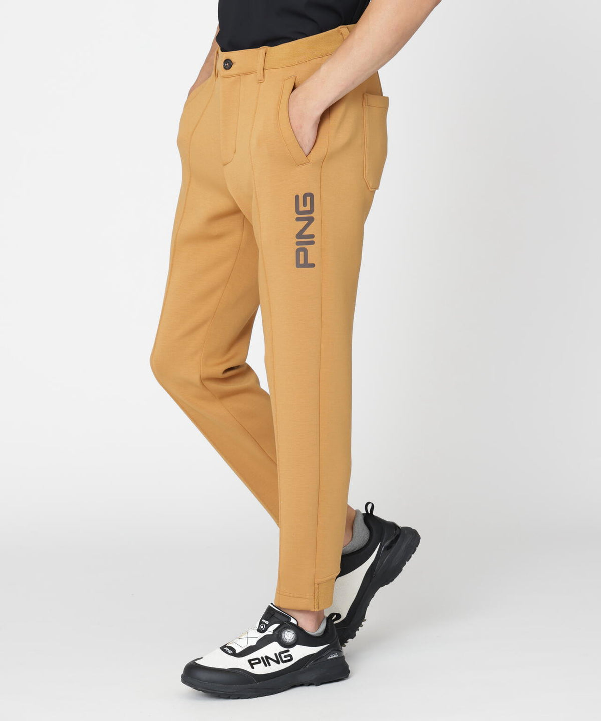 【PING APPAREL】全方向ストレッチダンボールニットテーパードパンツ (MENS)