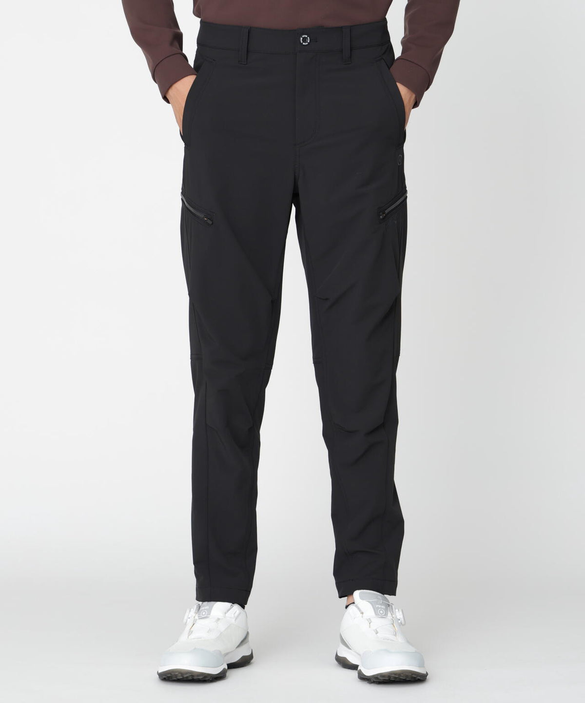 [PING APPAREL] 全方向ストレッチ二重織 フィット&ストレッチテーパードパンツ (MENS)