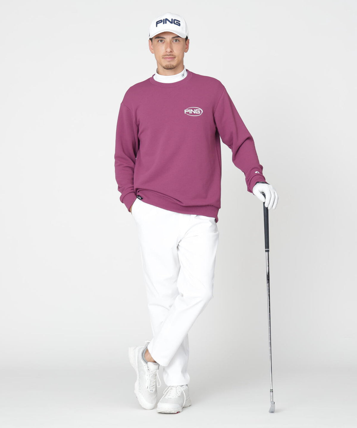 【PING APPAREL】全方向ストレッチ チノテーパードパンツ (MENS)