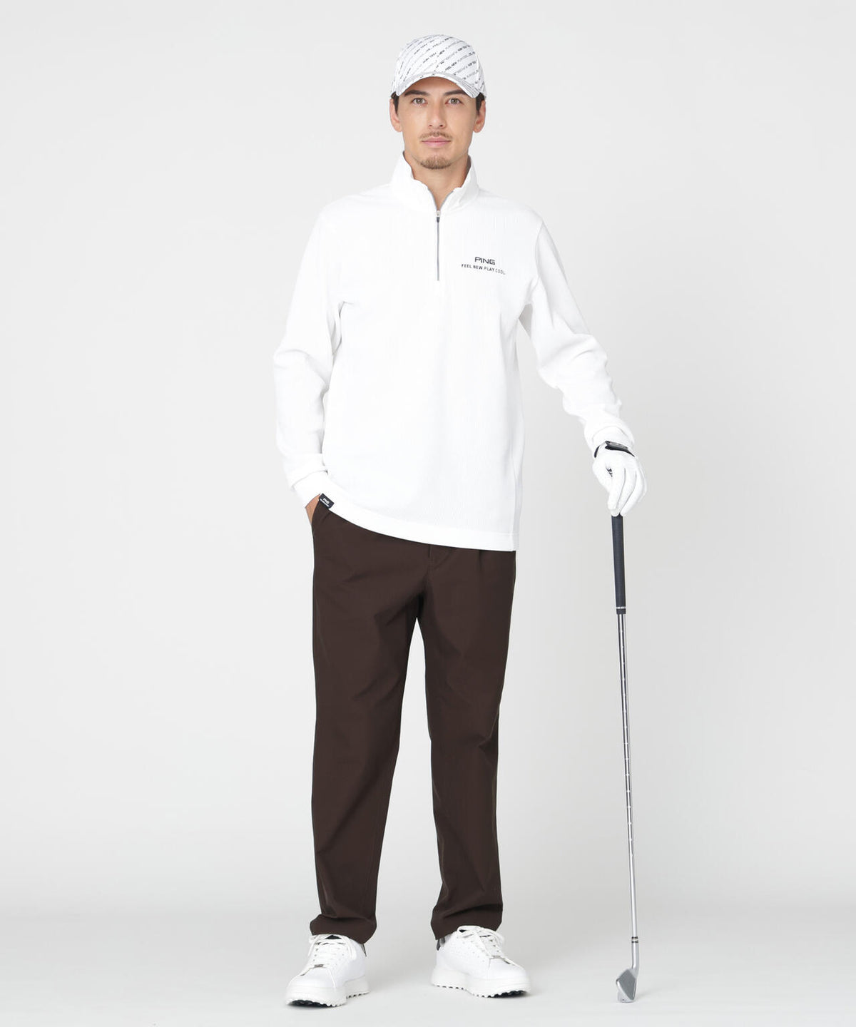 【PING APPAREL】全方向ストレッチ チノテーパードパンツ (MENS)