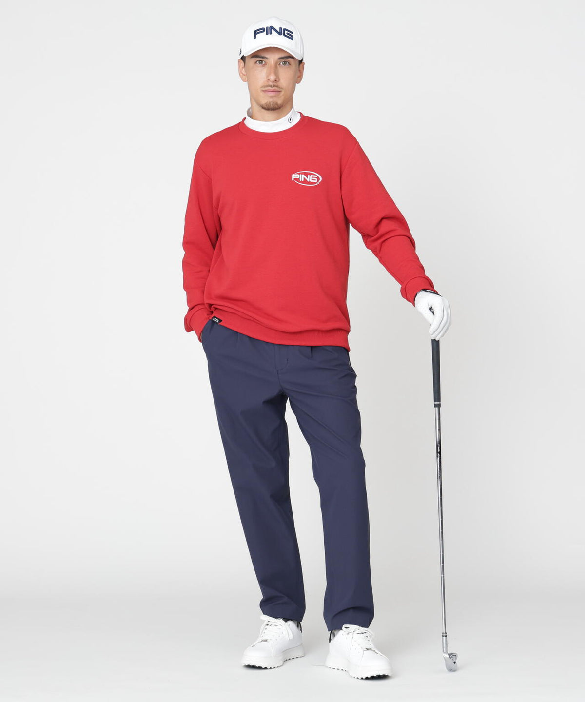 【PING APPAREL】全方向ストレッチ チノテーパードパンツ (MENS)