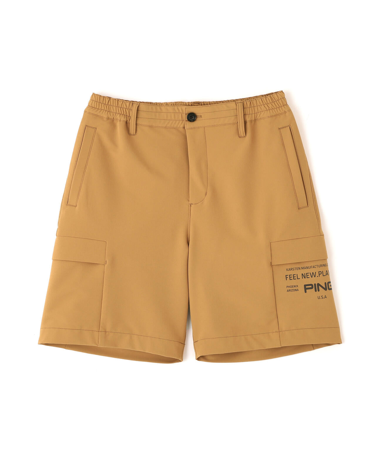 【PING APPAREL】ダブルストレッチフラップショートパンツ (MENS)