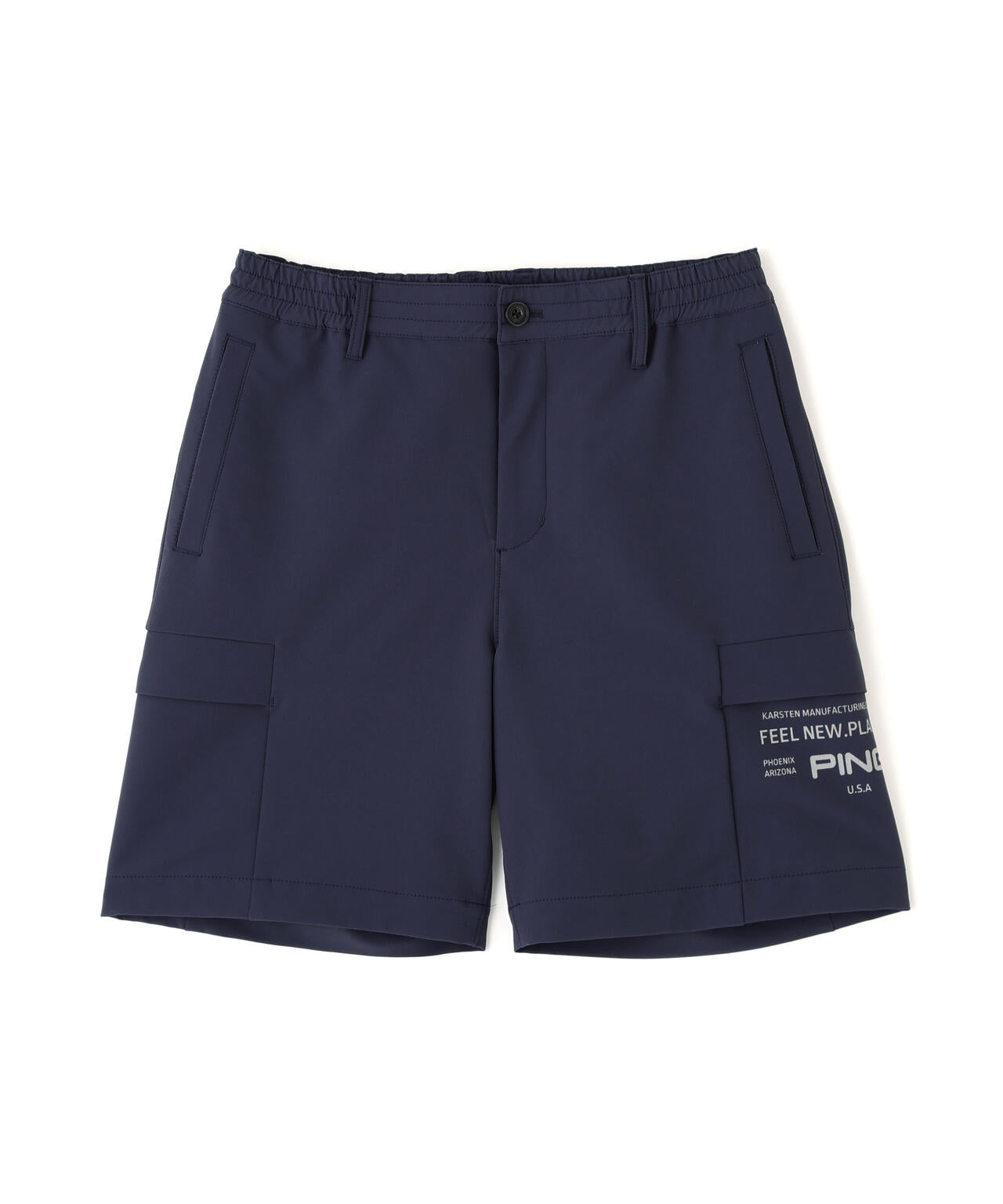 【PING APPAREL】ダブルストレッチフラップショートパンツ (MENS)