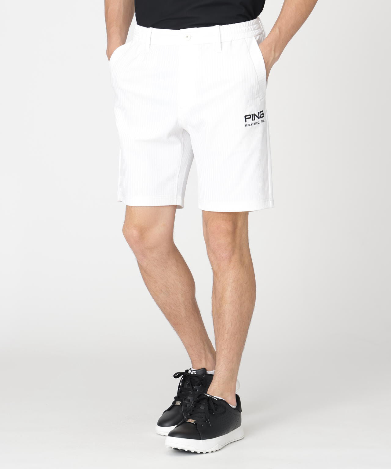 PING APPAREL】全方向ストレッチシアサッカーショートパンツ (MENS
