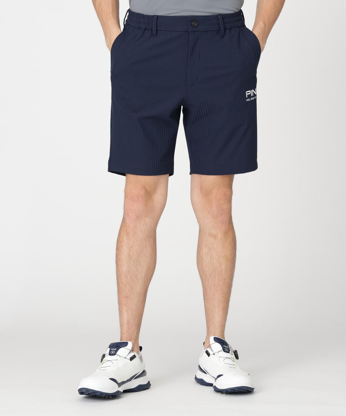 【PING APPAREL】全方向ストレッチシアサッカーショートパンツ (MENS)