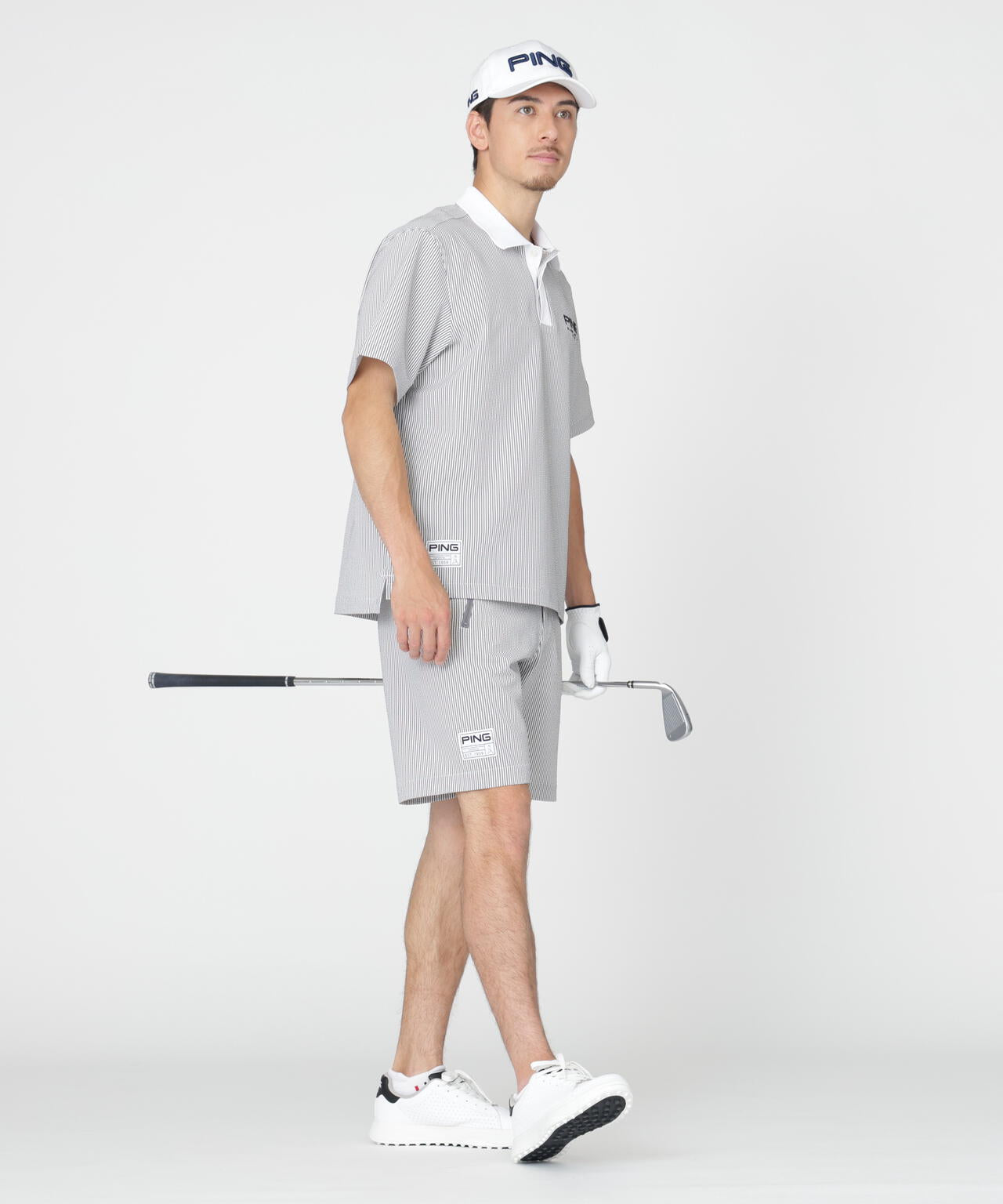 PING APPAREL】【撥水】シアサッカーショートパンツ ＜GOLD＞ (MENS