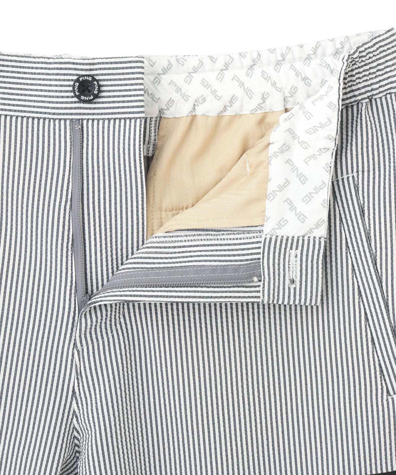 ［PING APPAREL］［撥水］シアサッカーショートパンツ ＜GOLD＞ (MENS)