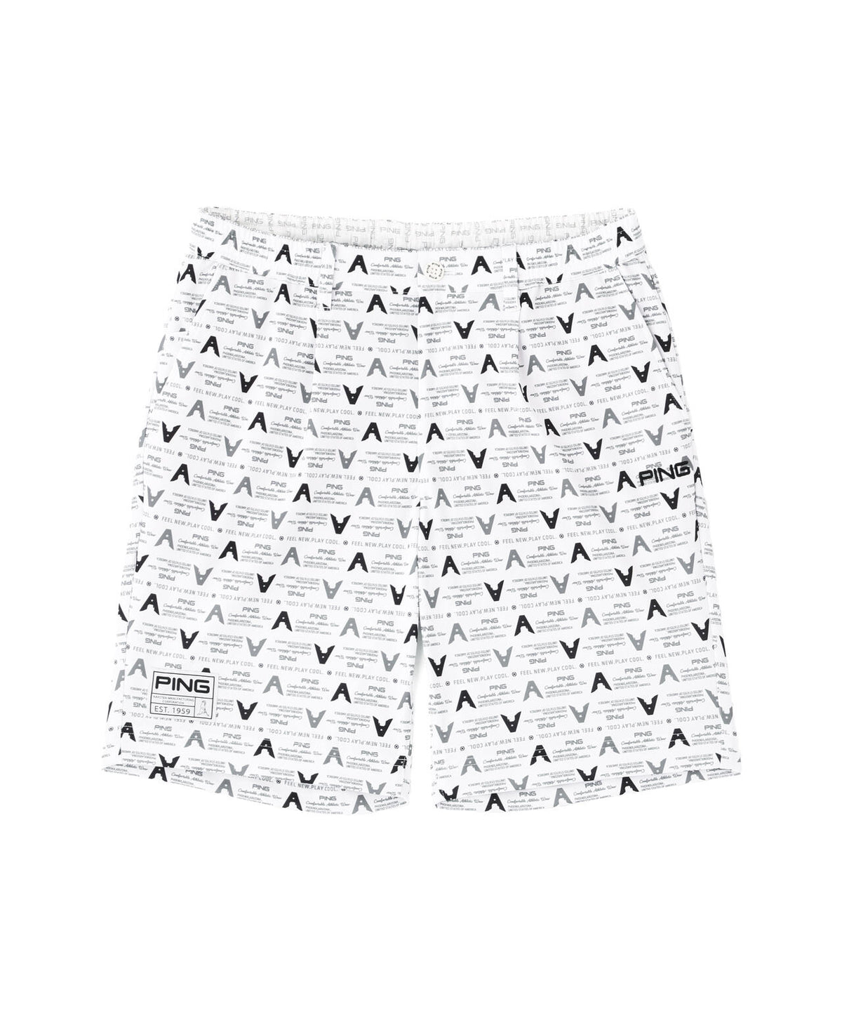 ［PING APPAREL］［UVカット・吸水速乾］総柄ショートパンツ ＜GOLD＞ (MENS)