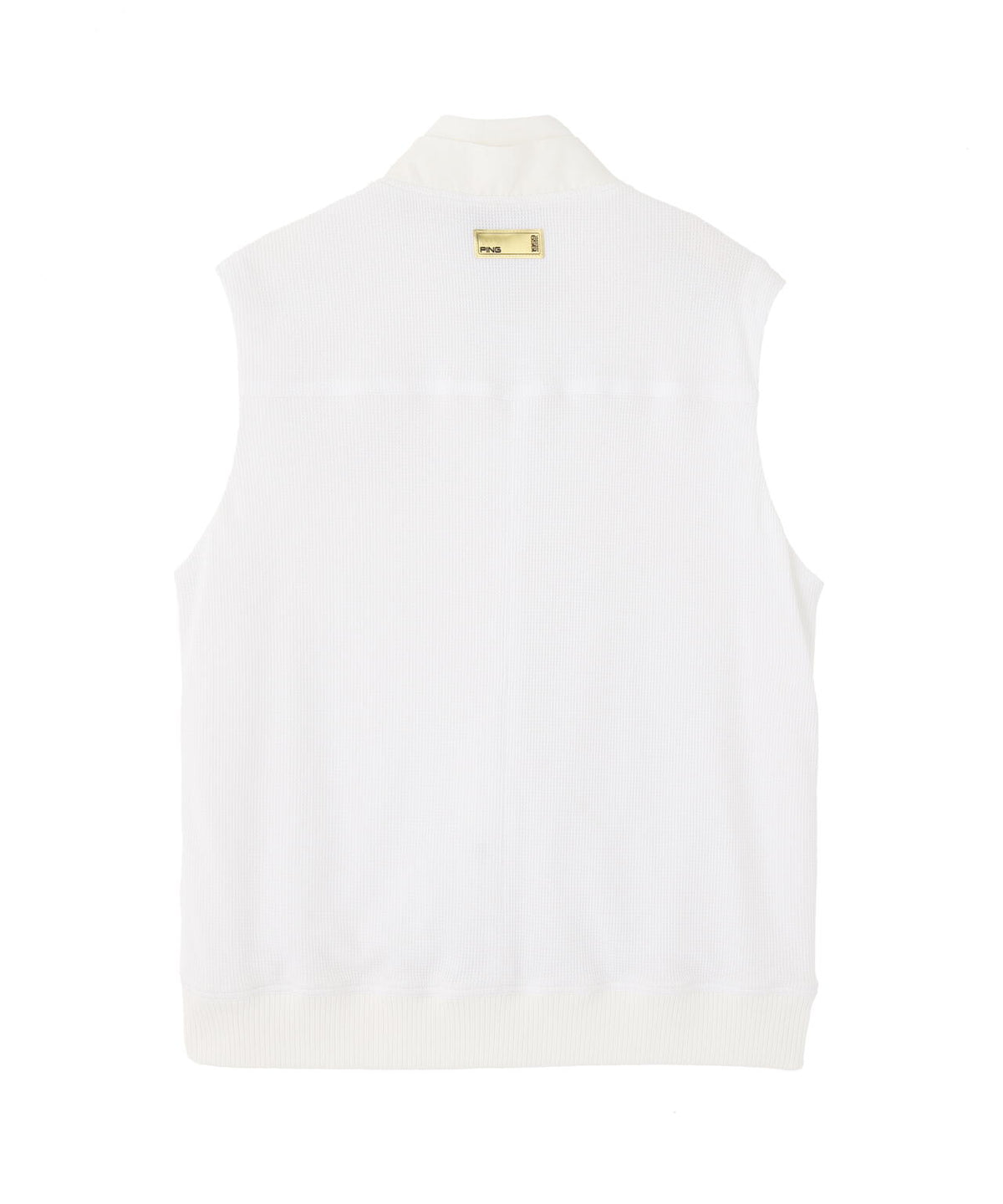 【PING APPAREL】ワッフルフルジップベスト ＜GOLD＞ (MENS)
