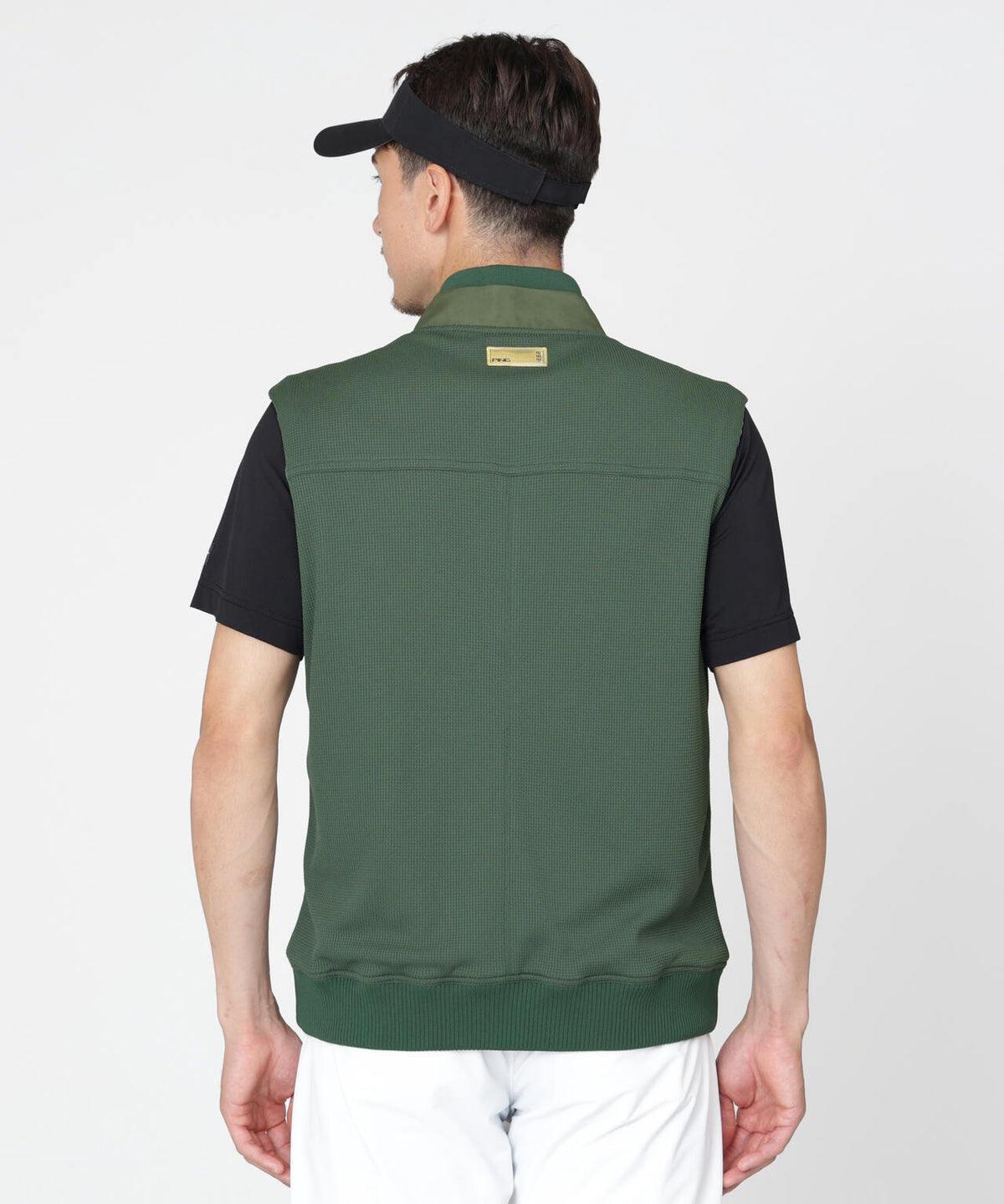 【PING APPAREL】ワッフルフルジップベスト ＜GOLD＞ (MENS)
