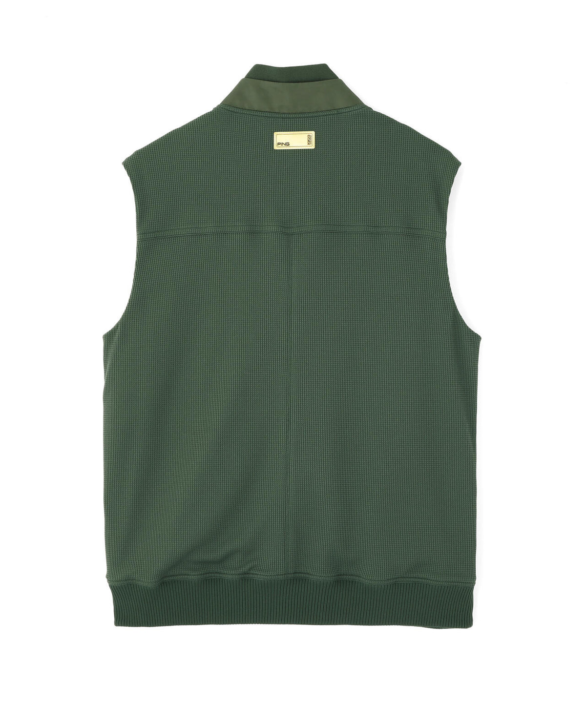 【PING APPAREL】ワッフルフルジップベスト ＜GOLD＞ (MENS)