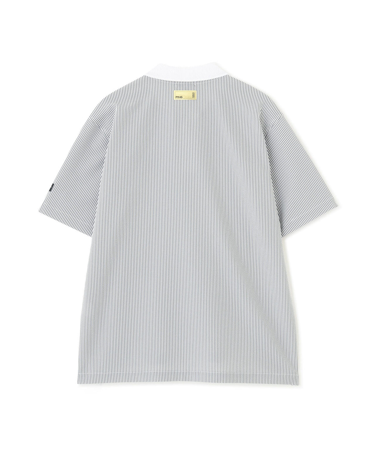 ［PING APPAREL］［撥水］シアサッカー半袖ポロシャツ ＜GOLD＞ (MENS)