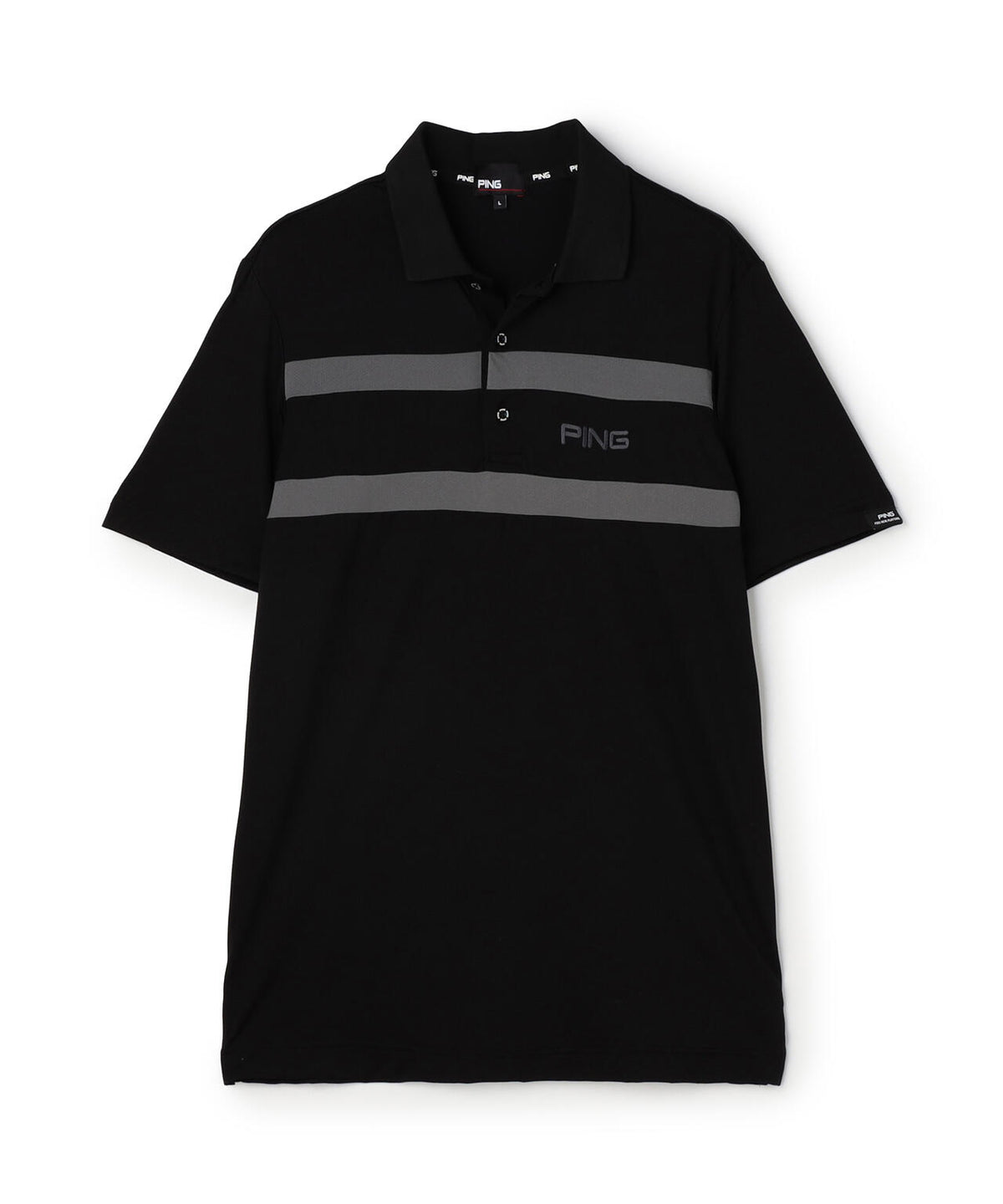 【PING APPAREL】ナイロンサッカー半袖ポロシャツ (MENS)