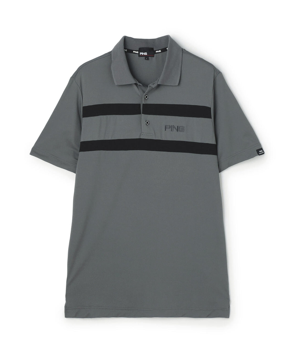 【PING APPAREL】ナイロンサッカー半袖ポロシャツ (MENS)