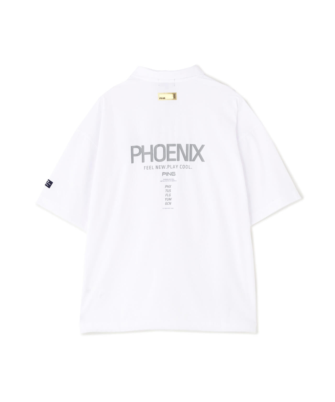 PING APPAREL】半袖ハーフジップシャツ ＜GOLD＞ (MENS) | PING（ピン