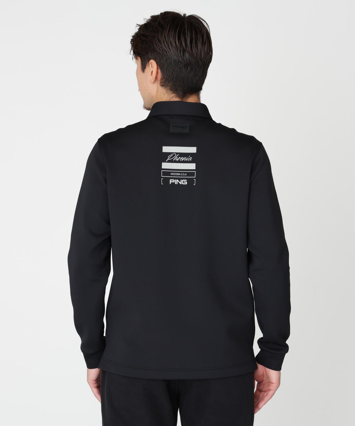 [PING APPAREL] 裏メッシュダンボール長袖ポロシャツ (MENS)
