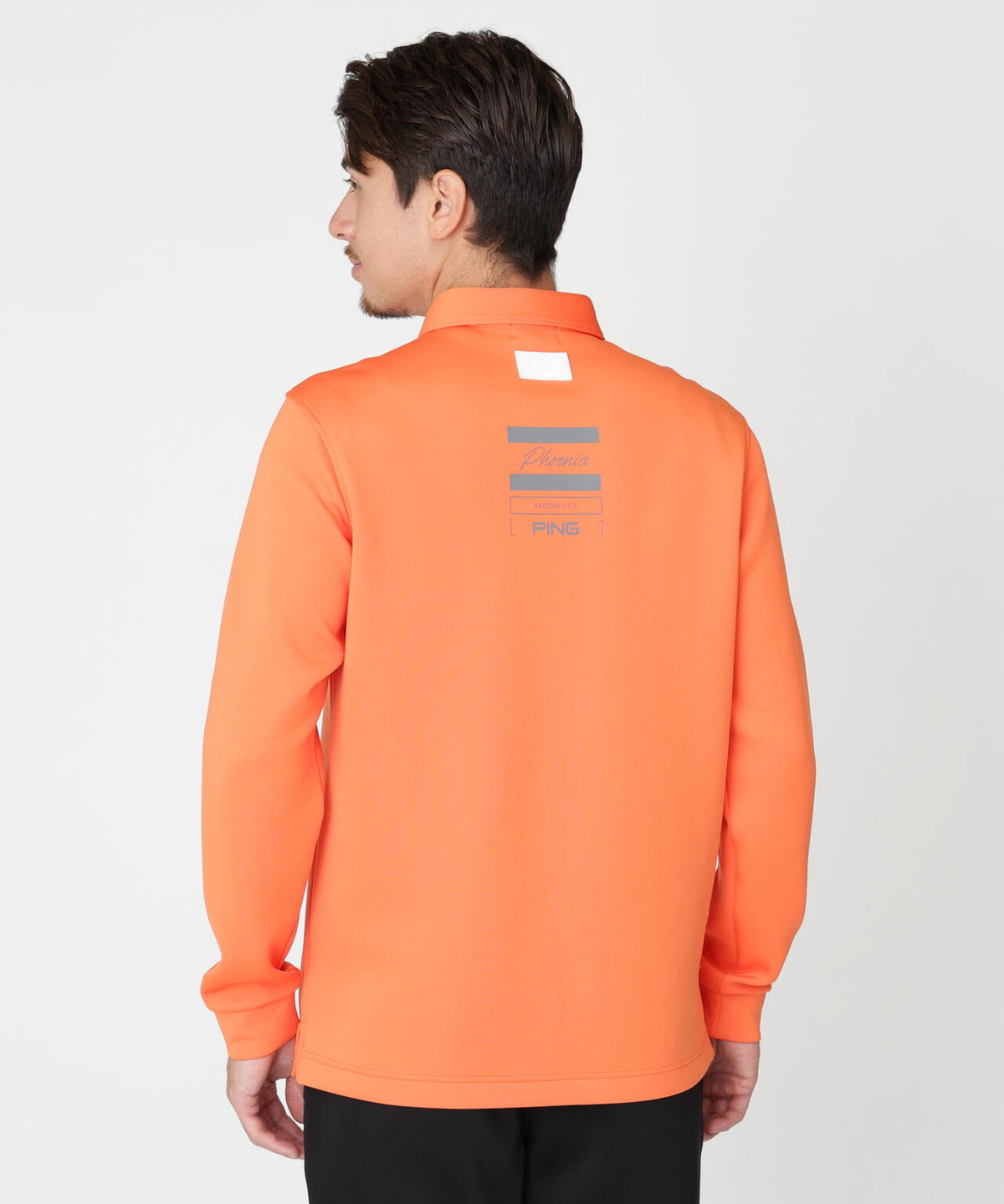 [PING APPAREL] 裏メッシュダンボール長袖ポロシャツ (MENS)