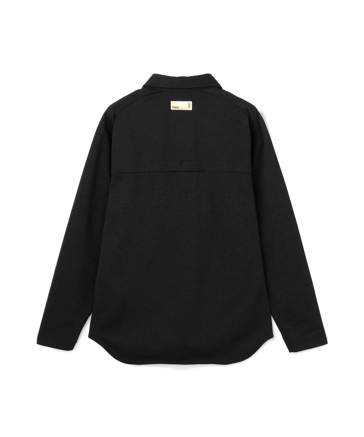 [PING APPAREL] メッシュリバーニット長袖ポロシャツ ＜GOLD＞ (MENS)
