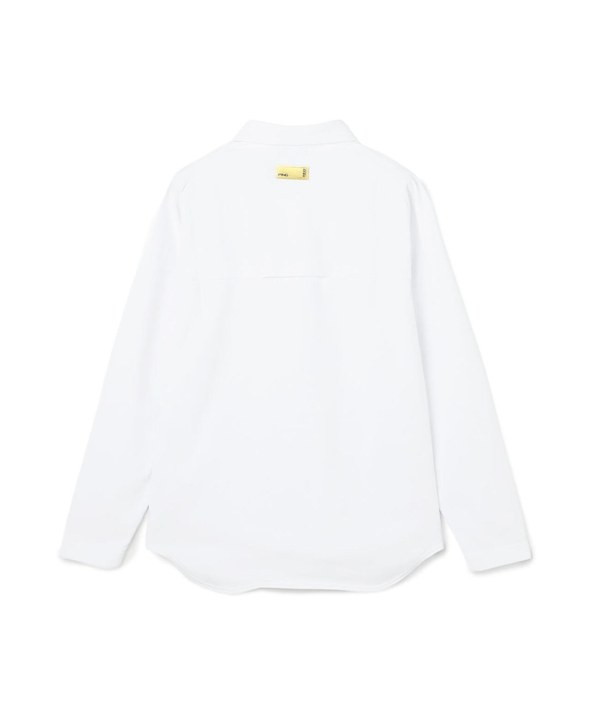 [PING APPAREL] メッシュリバーニット長袖ポロシャツ ＜GOLD＞ (MENS)