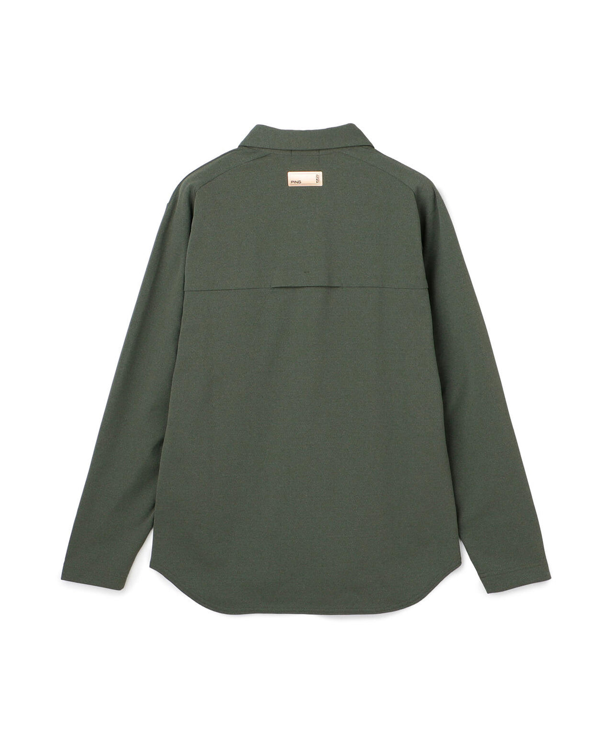[PING APPAREL] メッシュリバーニット長袖ポロシャツ ＜GOLD＞ (MENS)