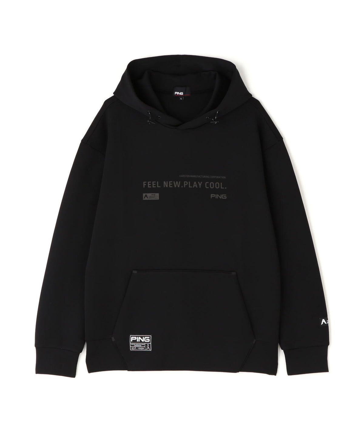 [PING APPAREL] 裏メッシュダンボール長袖フーディプルオーバー ＜GOLD＞ (MENS)