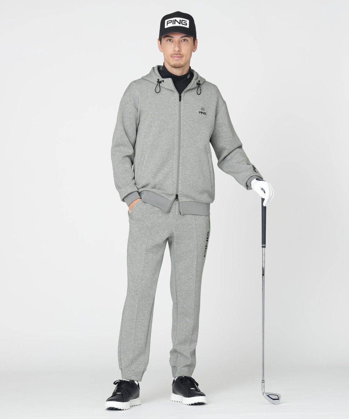 【PING APPAREL】全方向ストレッチダンボールニットフルジップフーディー (MENS)