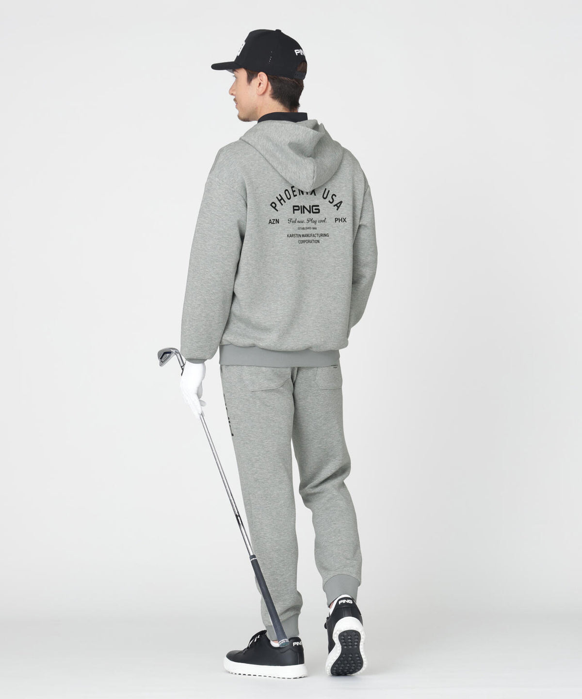 【PING APPAREL】全方向ストレッチダンボールニットフルジップフーディー (MENS)