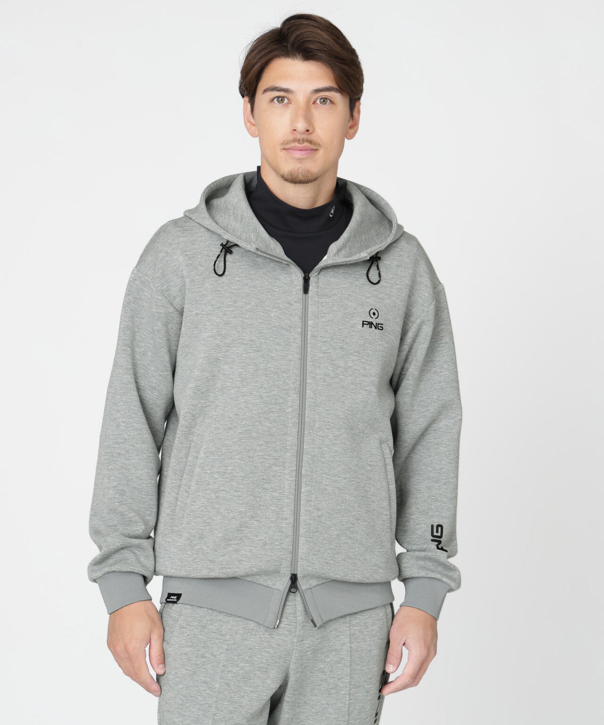 【PING APPAREL】全方向ストレッチダンボールニットフルジップフーディー (MENS)