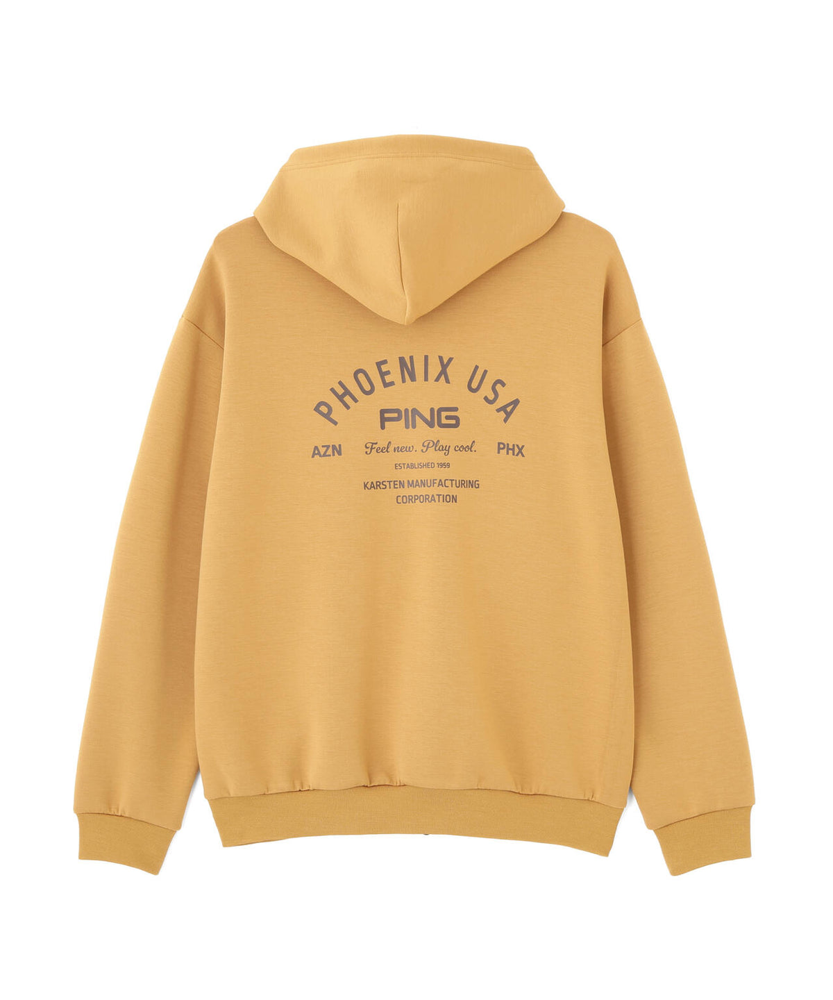 【PING APPAREL】全方向ストレッチダンボールニットフルジップフーディー (MENS)