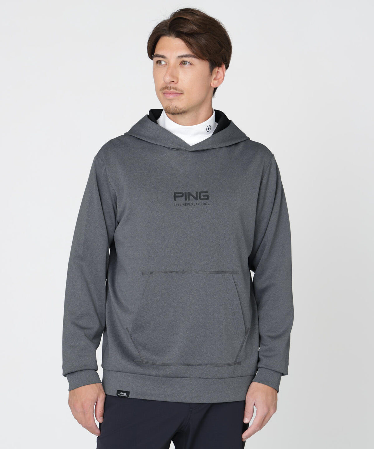【PING APPAREL】全方向ストレッチスウェットプルオーバーフーディー (MENS)