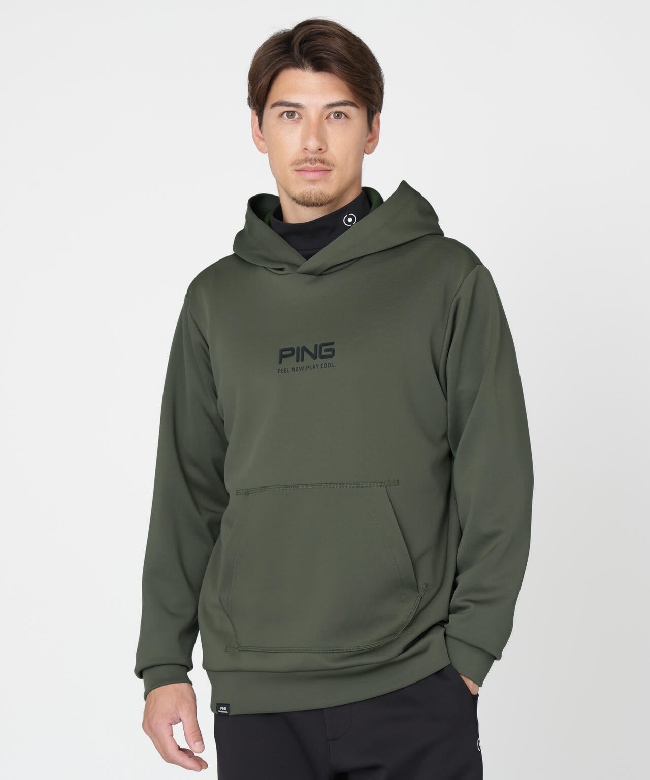 【PING APPAREL】全方向ストレッチスウェットプルオーバーフーディー (MENS)