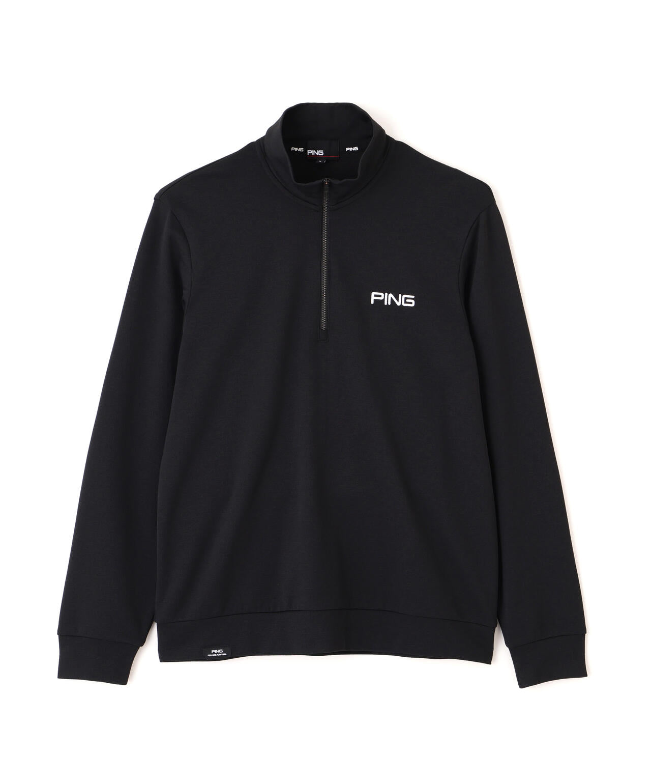 【PING APPAREL】メッシュリバーニットハーフジップカットソー (MENS)