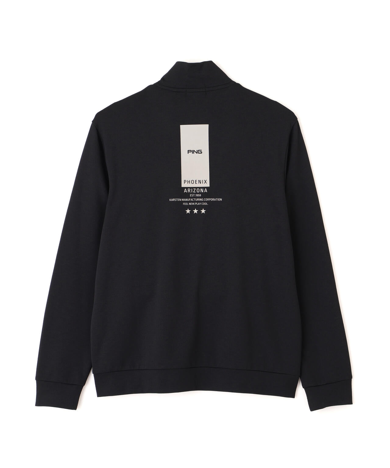PING APPAREL】メッシュリバーニットハーフジップカットソー (MENS
