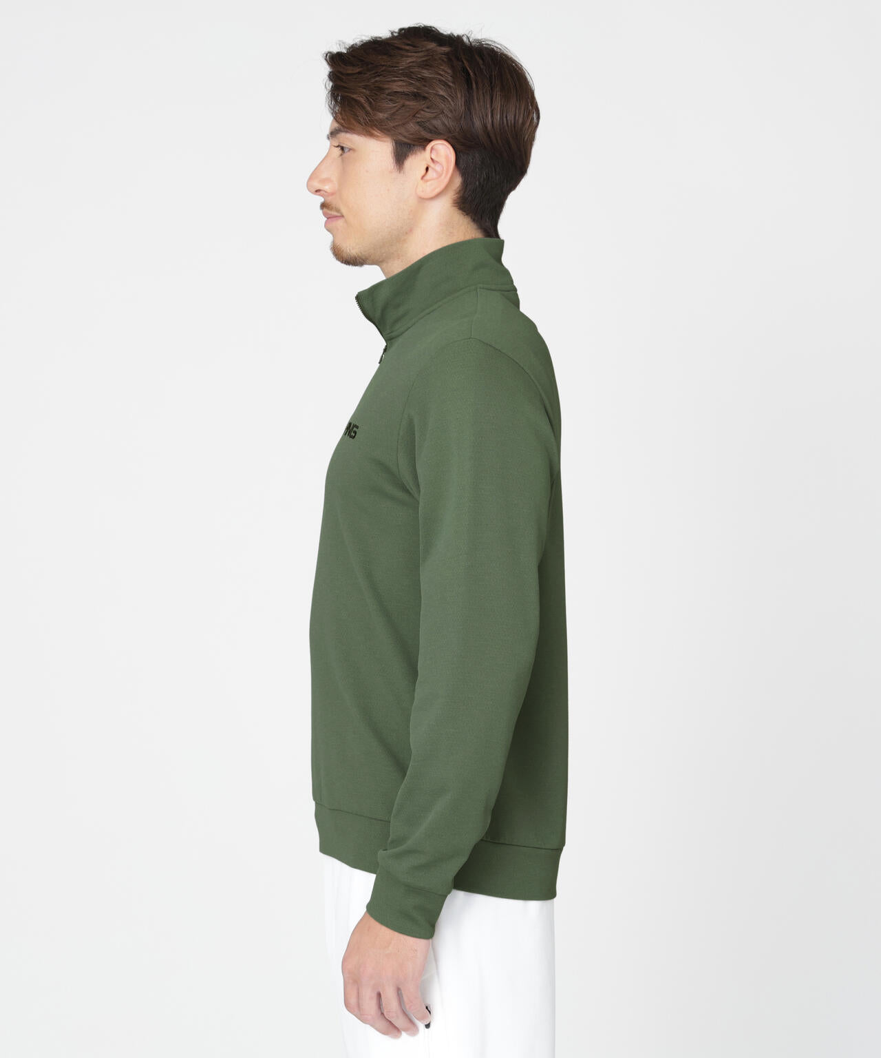 PING APPAREL】メッシュリバーニットハーフジップカットソー (MENS