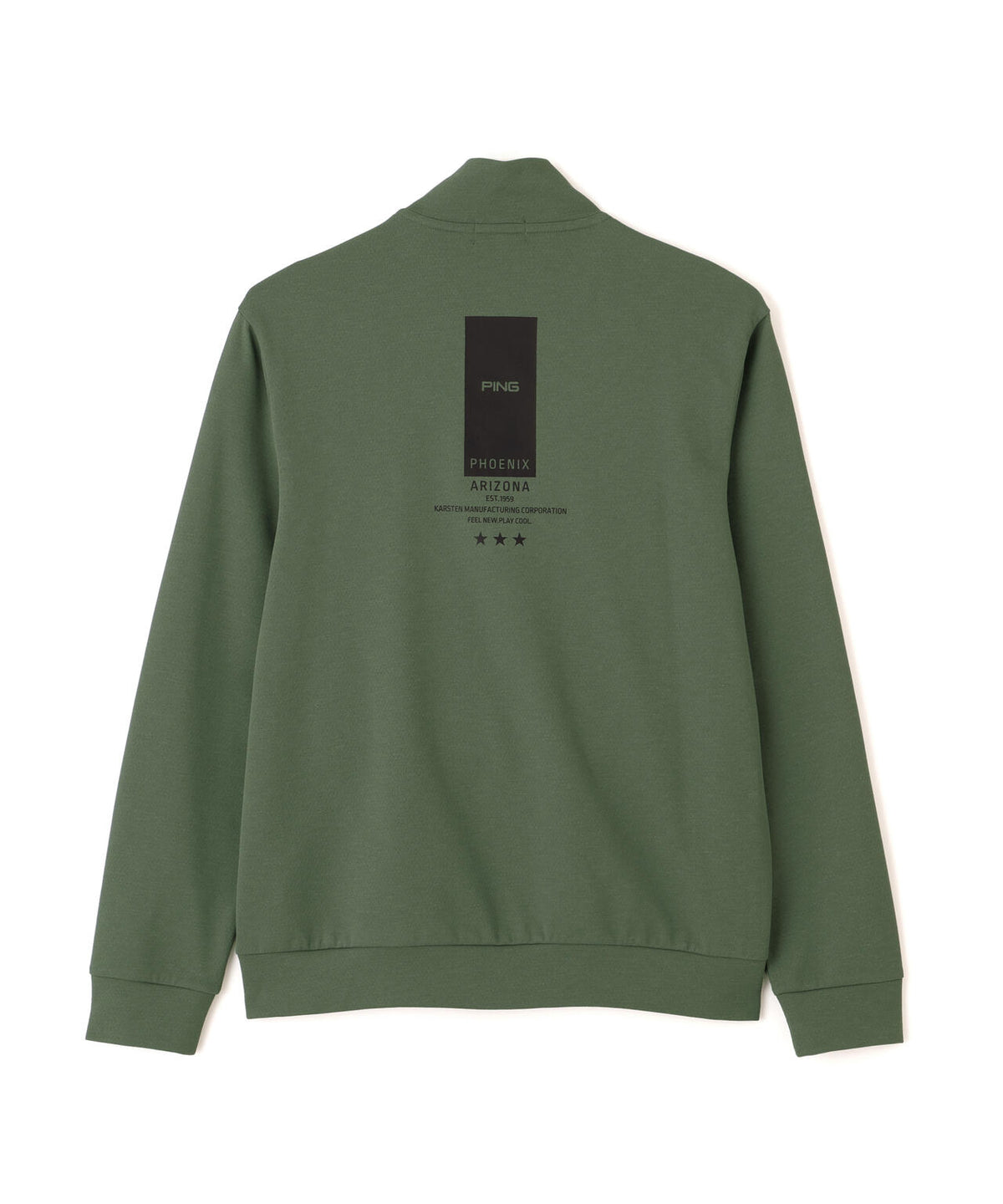 【PING APPAREL】メッシュリバーニットハーフジップカットソー (MENS)