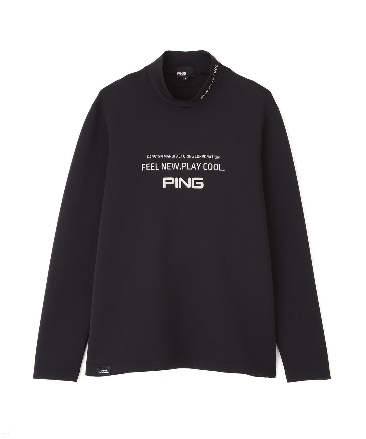 [PING APPAREL] 裏メッシュダンボール長袖ハイネックシャツ (MENS)