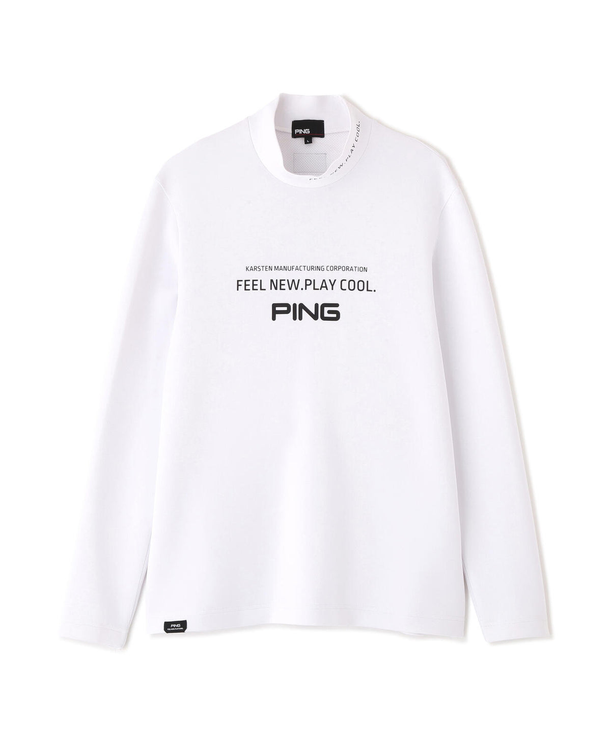 [PING APPAREL] 裏メッシュダンボール長袖ハイネックシャツ (MENS)