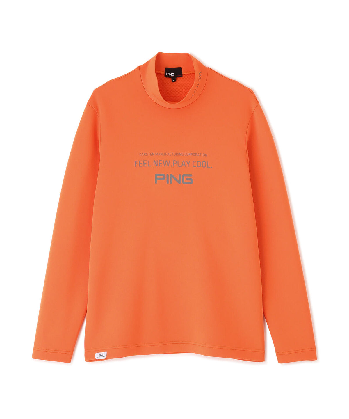 [PING APPAREL] 裏メッシュダンボール長袖ハイネックシャツ (MENS)