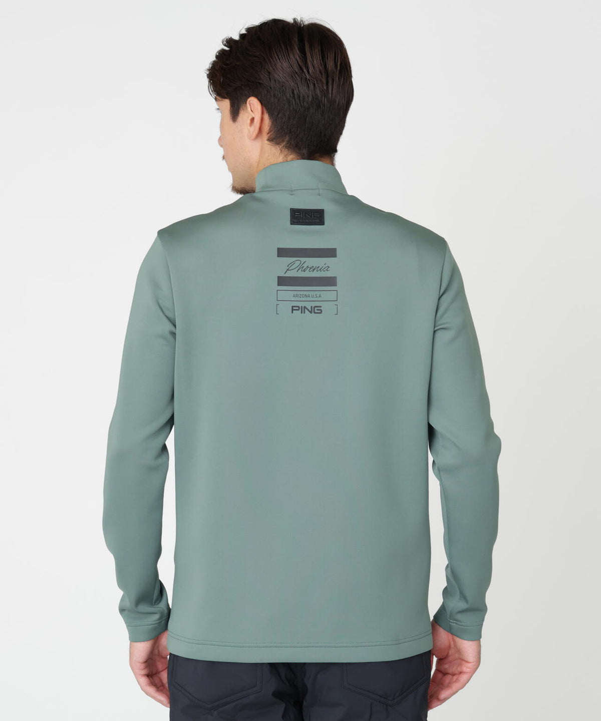 [PING APPAREL] 裏メッシュダンボール長袖ハイネックシャツ (MENS)