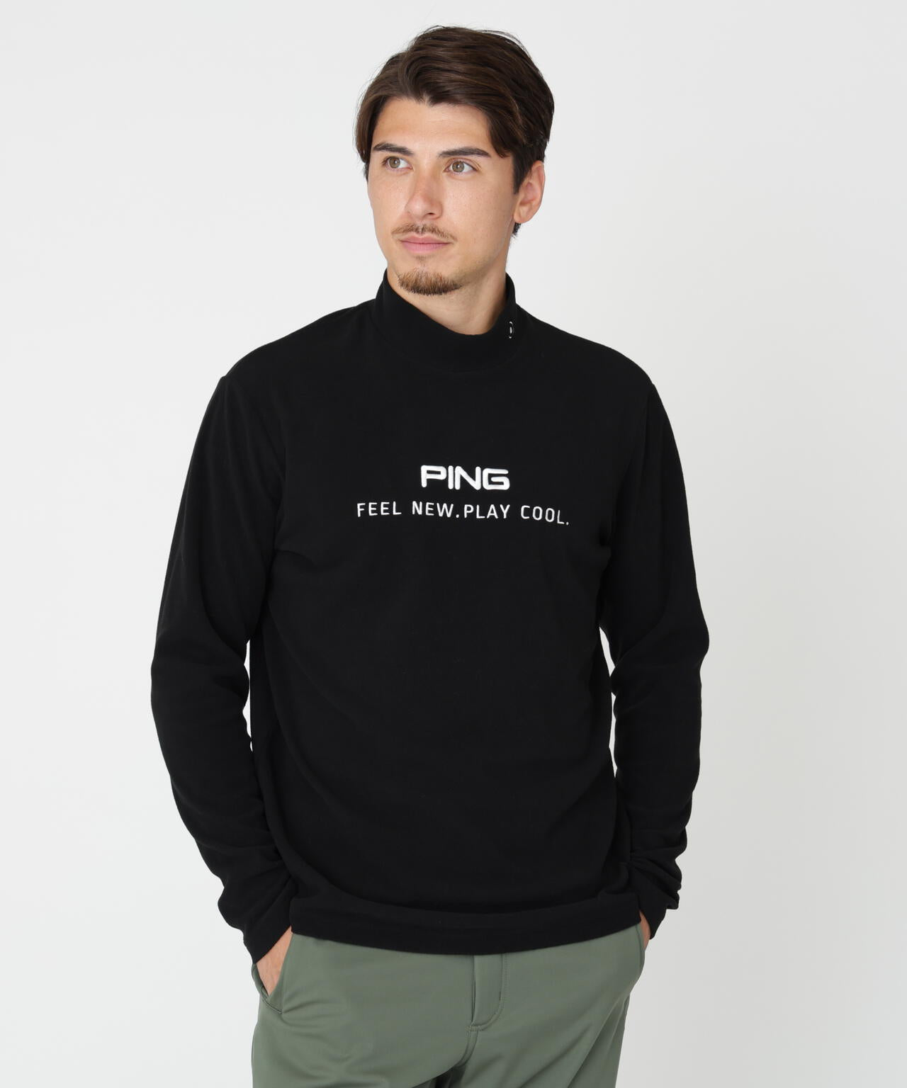PING APPAREL] [保温] キープウォーム長袖ハイネックカットソー (MENS